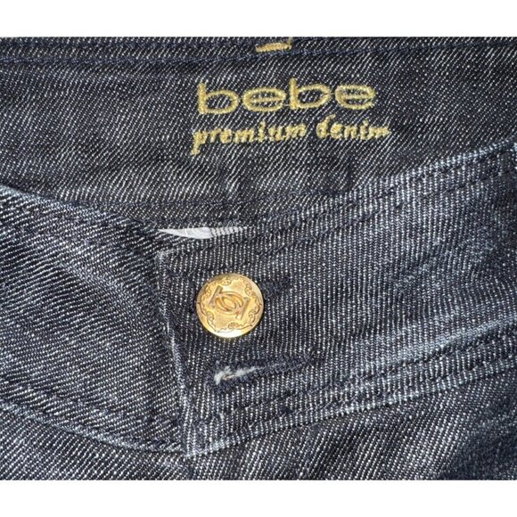 bebe premium denim, woman's 26 p, DARK WASH, Jeans, Wide leg, dark wash - Picture 6 of 11